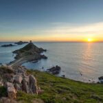 Sunset at the Sanguinaires Islands: Festive Christmas Cruise - Savoring Corsican Holiday Flavors on Board
