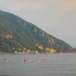 Sunset in Portofino by kayak and SUP - Starting point at Lungomare Bettolo in Recco