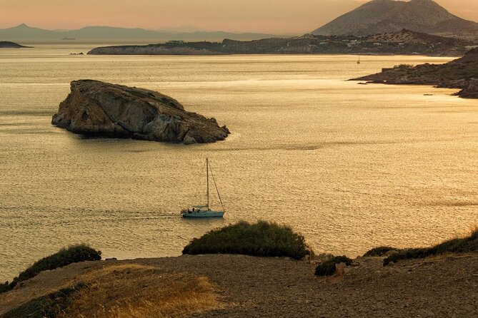 Sunset & swimming at Cape Sounio, Poseidon temple - Convenient Pickup and Departure from Athens City Center