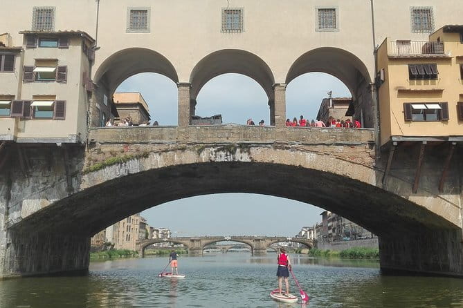 SUP at Ponte Vecchio with a Floating Drink - Florence Paddleboarding - Florence’s Historic Landmarks from the Water