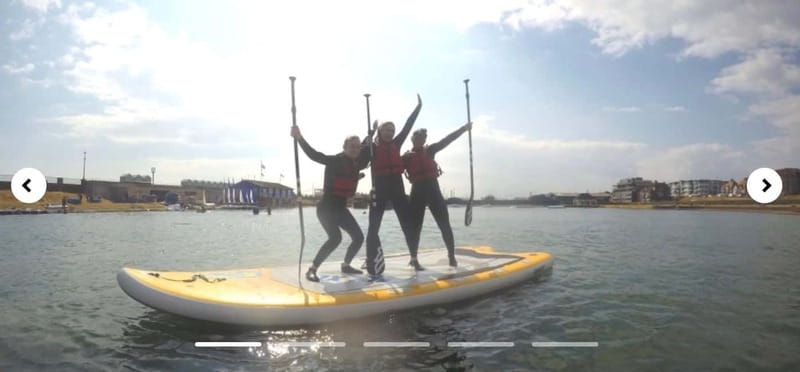 SUP Yoga Class - Starting Point at Lagoon Watersports in Hove