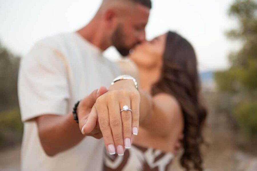 Surprise Proposal Photoshoot in Athens - Starting Point: Outside the Acropolis Metro Station on Makrygianni