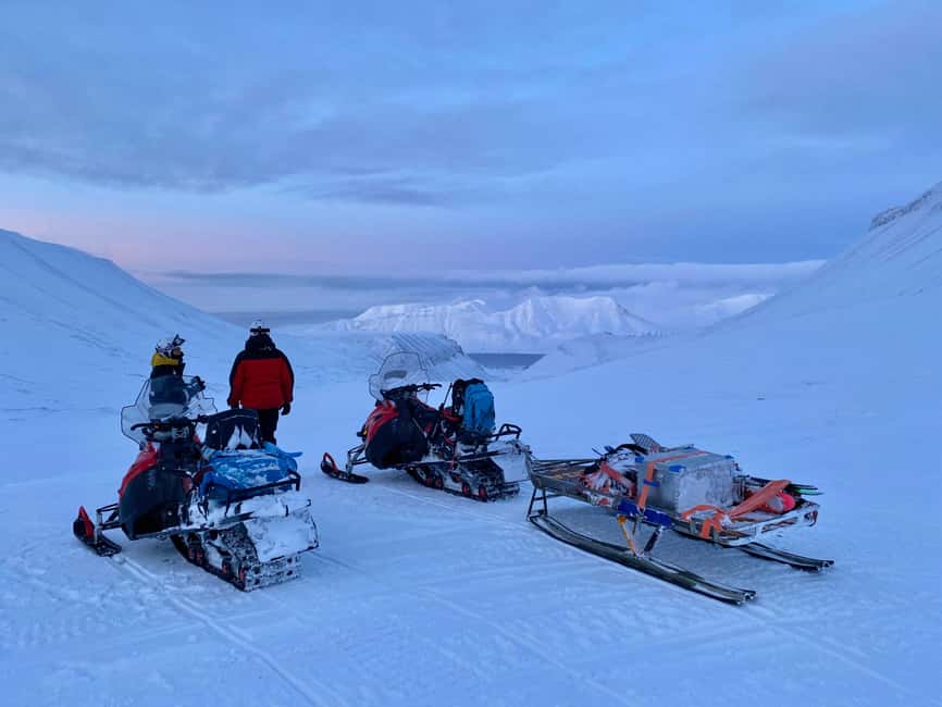 Svalbard: Snowmobile Adventure and Ice Cave Exploration - Returning Through the Arctic Landscape