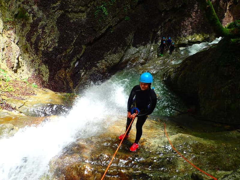 Talloires: Guided Canyoning Experience in Angon Canyon - The Highlights of the Rappels and Waterfalls