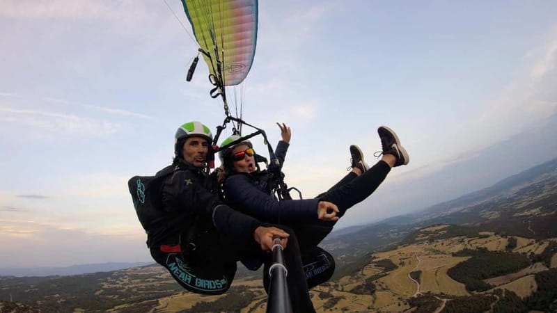 Tandem Paragliding over Barcelona + Transport - From Barcelona to the Catalonian Mountains: Hassle-Free Transport Included