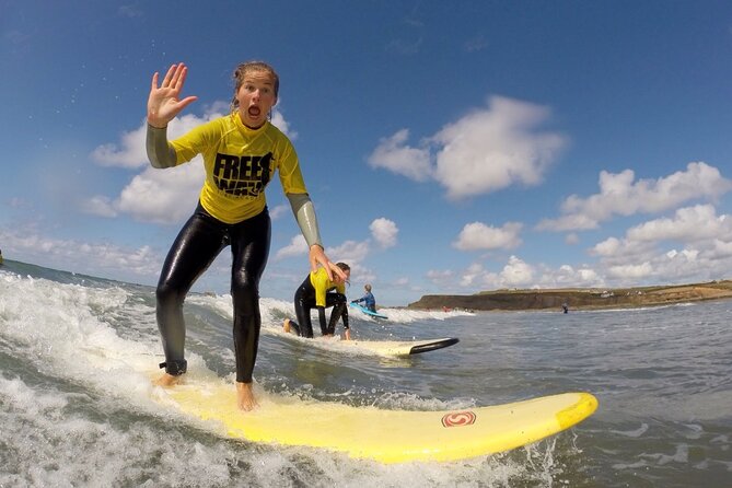 Taster Surfing Lesson in Bude - Meet at Freewave Surf Academy in Widemouth Bay