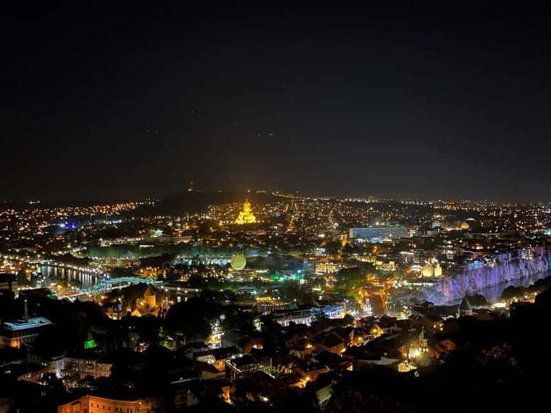 Tbilisi by Night: Private Old Town Walk & Traditional Dinner - Visiting Metekhi Church with Panoramic Views