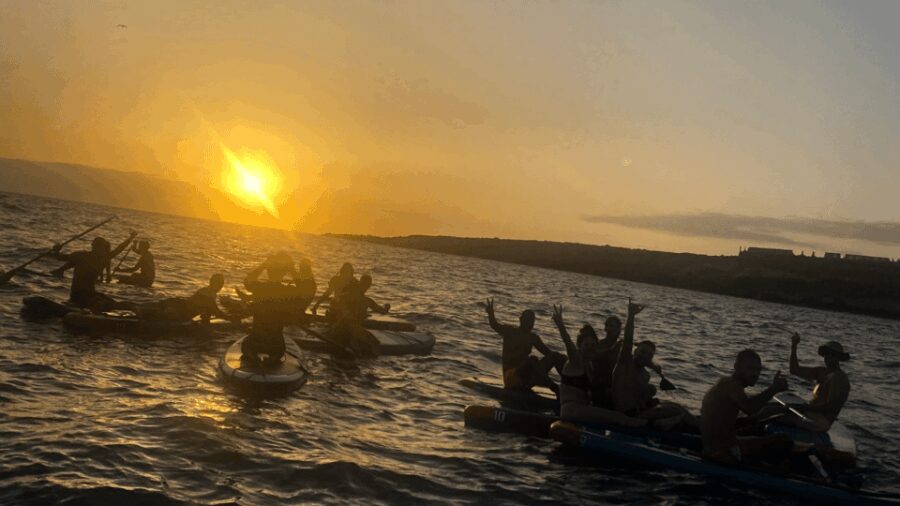 Tenerife: Sunset Stand-Up Paddleboarding Tour - The Starting Point Near Pizzeria Il Locale