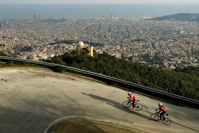 The hills around Barcelona by roadbike, private tour. Pick up/drop off included. - From the Old Town to the Base of Tibidabo