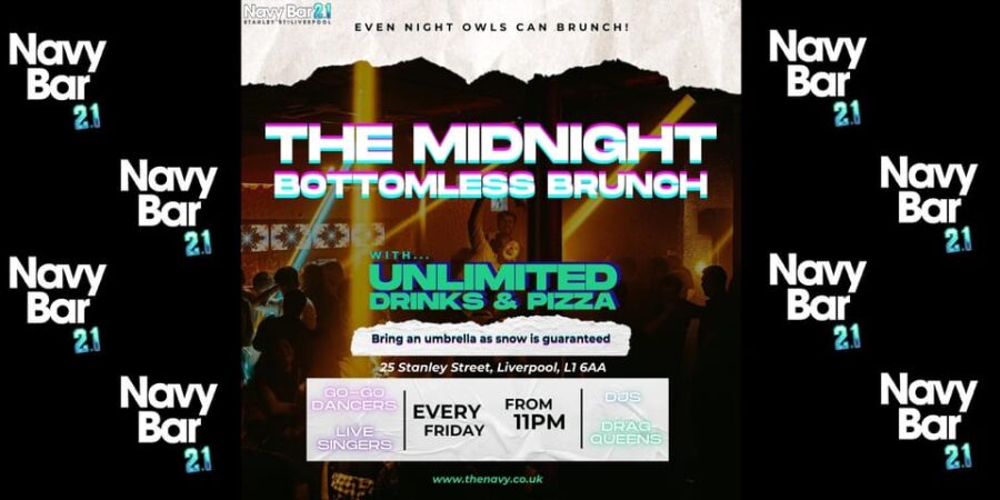 The Midnight Bottomless Brunch | Navy Bar 2.1 - The Unique Midnight Twist on a Brunch Experience