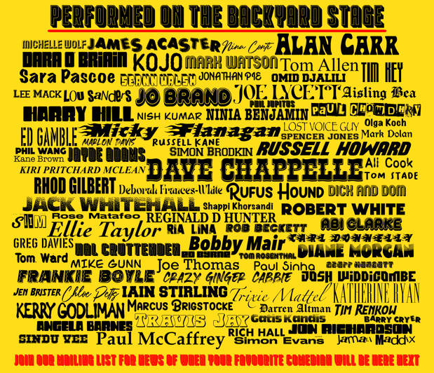 Thursday Night at The Backyard Comedy Club - The Location and Atmosphere of Backyard Comedy Club