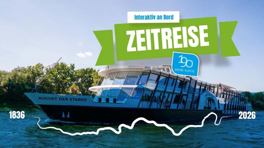 Time travel on the Elbe in Dresden - History of steamboat travel - The MS "August der Starke": A Modern Vessel with Historic Appeal