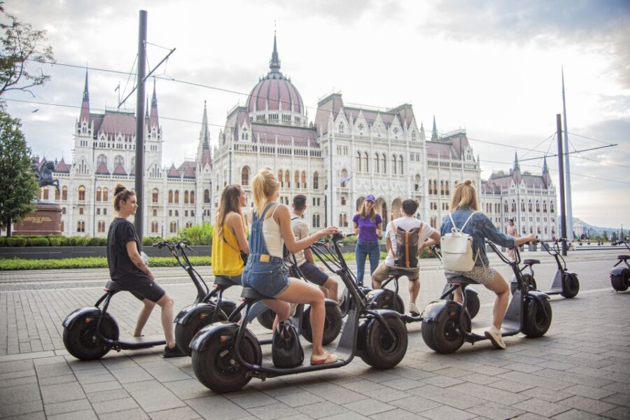 Top sights of Pest downtown on e-scooters incl. Parliament - Starting Point Near Deák Ferenc Tér Metro Station