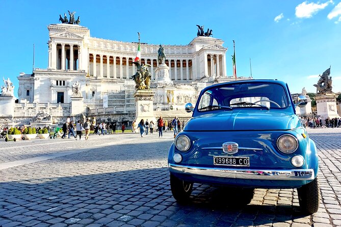 Tour of Rome Aboard a Vintage Fiat 500 - From Piazza Venezia to the Ancient City