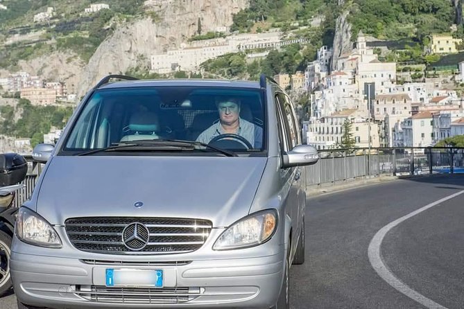 Transfer from and to Naples (city, train station, airport) From Amalfi Coast - Customized Pickup and Drop-Off Options Throughout the Amalfi Coast