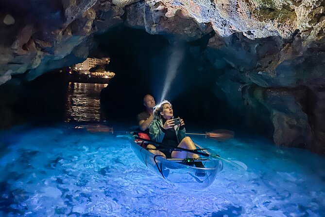 Transparent Kayak Night Glow Experience from Pula - The Experience of the LED-Lit Kayaks at Night