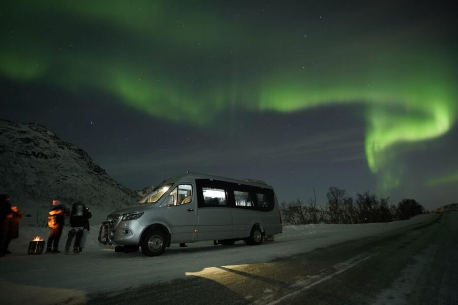 Tromsø: Chase Aurora in Minibus and Free Aurora Portrait - The Route: From Tromsø to Finland and Beyond