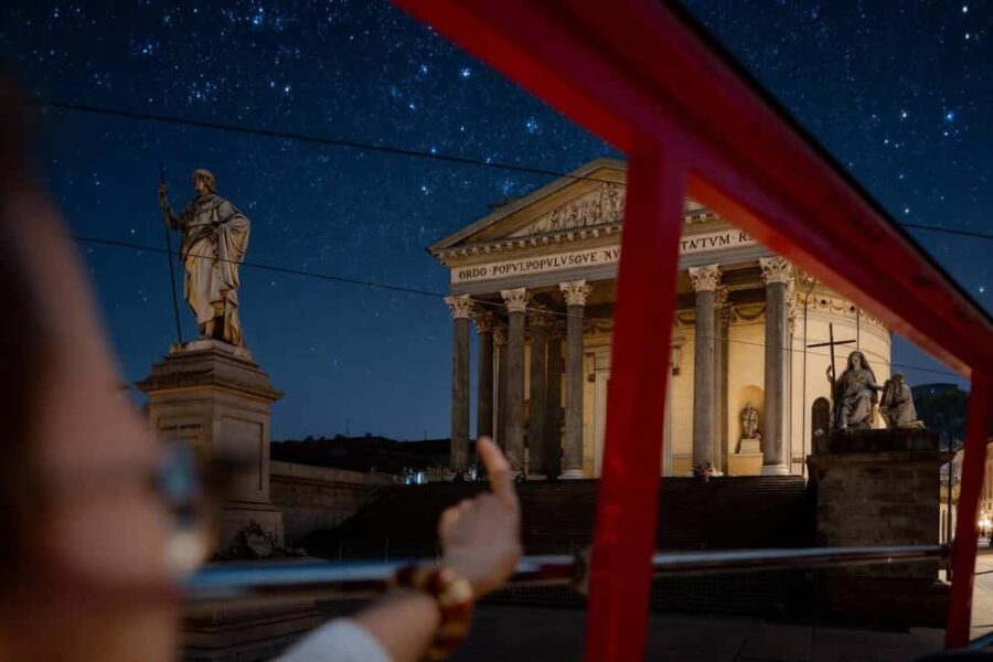 Turin Night Tour by Open Bus - From the Royal Palace to Ancient Roman Gates