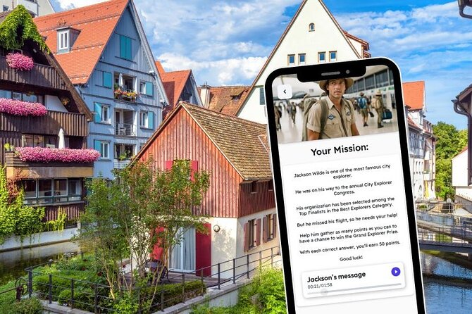 Ulm City Exploration Game and Tour on your Phone - The Tour Starts at the Einstein Brunnen in Ulm
