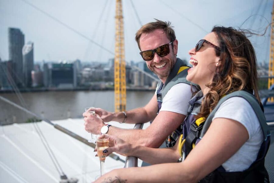 Up at The O2 Celebration Climb with Guide - Climbing The Roof of The O2 in London
