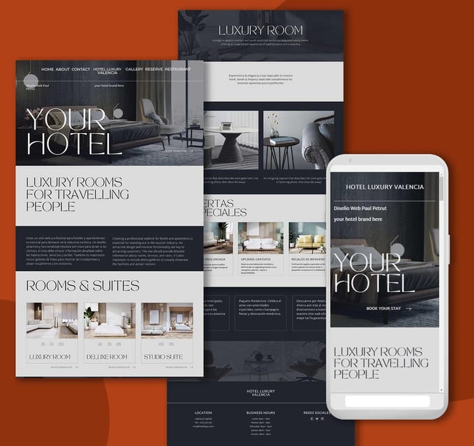 Valencia Professional Web Design Services on WordPress - Key Pages Designed for Business Impact