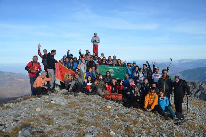 Vasojeviki Kom Hiking Private Tour - The View from the Summit and the Summit Marker