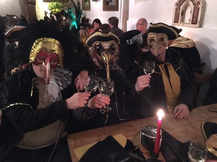 Venice: Venetian Style Carnival Pub Crawl - Starting Point at Ca’ Rezzonico Waterbus Stop