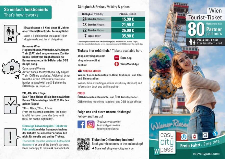 Vienna: EasyCityPass | City Card | Bus Metro Tram | Savings - Covering Vienna’s Top Transport Network