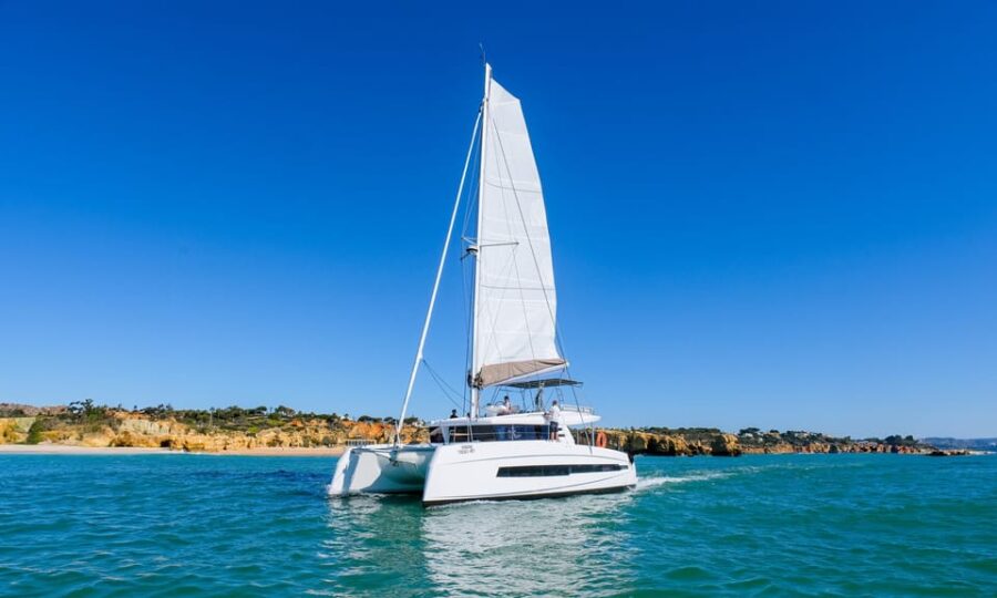 Vilamoura: Algarve Private Sunset Catamaran Charter - Relaxing 2.5 Hours of Scenic Cruising and Sunset Views