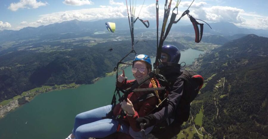 Villach/Ossiachersee: Paragliding "Panorama" Tandemflug - The Scenic Route from Gerlitzen Alpe to Lake Ossiach