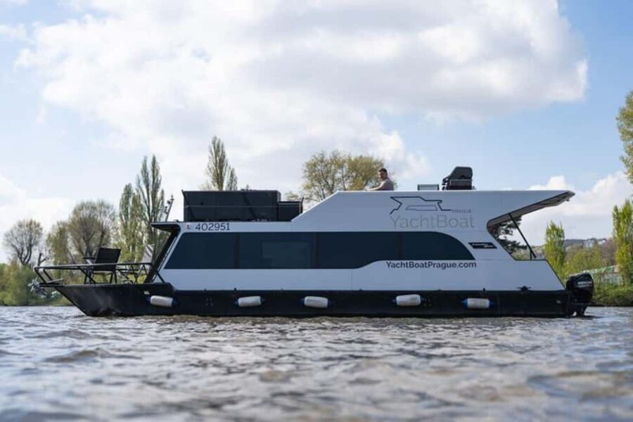 VIP Prague YachtBoat ONE Experience: All-You-Can-Drink - Starting Point and Easy Access in Prague 2