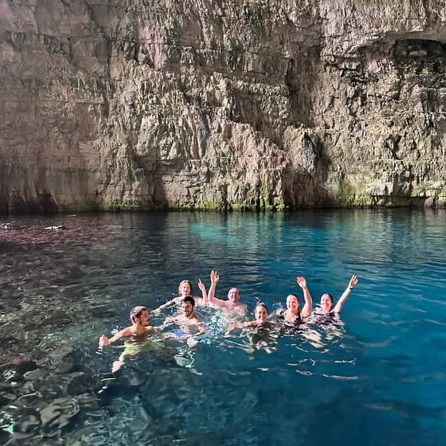 Vlorë: Sazan Island & Haxhi Ali Cave Speedboat Experience - Exploring the Haxhi Ali Caves Limestone Formations
