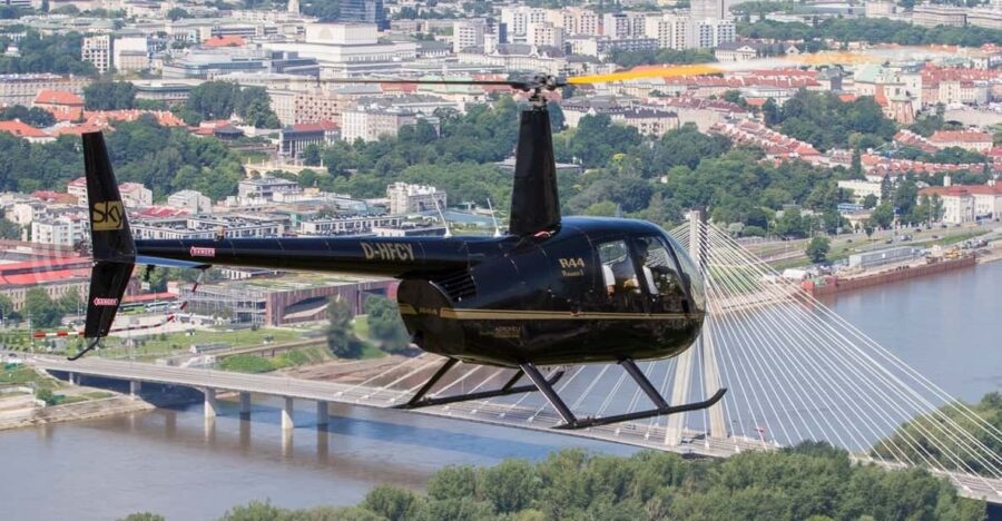 Warsaw: Helicopter Private Tour - The Start: Hotel Pickup and Private Transfer to Konstancin-Jeziorna