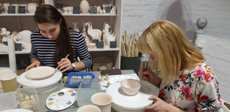 Warsaw: Pottery Decorating Ceramic Workshop - Learning the Art of Decorating with Original Boleslawiec Stamps