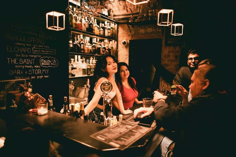 Wednesday Night Live Music with Cocktails - Location and Setting of Kontakt Bar in Prague Old Town