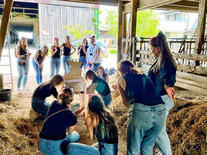 Wine hike JGA Gin Tour with games and snacks Stuttgart - The Meeting Point and Guided Welcome at Heumaden Subway Station