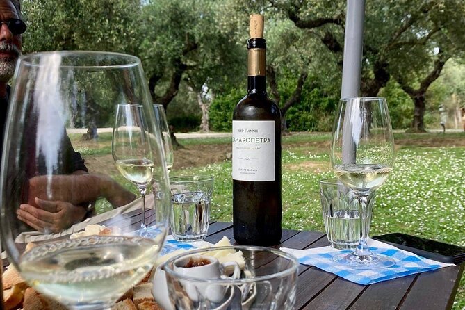 Wine Tasting with Panagiotis aka Chilly August - Exploring the Olive Grove Setting