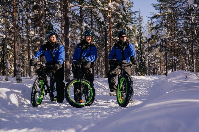 Winter eFatbike Tour in Snowy Forest in Rovaniemi Apukka Resort - The Unique Arctic Forest Landscape