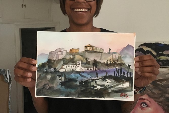workshop for painting acropolis/landscape with local artist - The Local Artist Behind the Canvas in Athens