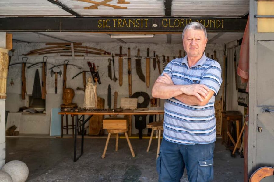 Workshop with the Master Stonemason of San Donato - Hands-On Stone Carving with Traditional Tools