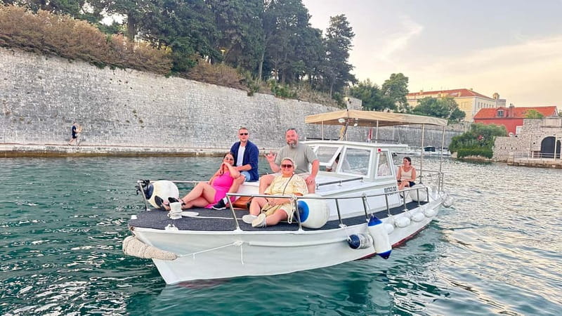 Zadar: Sunset boat tour with champagne - The Scenic Route from Sea Organ to Foa