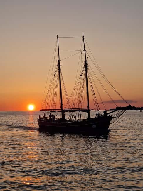 Zadar: Sunset Cruise on Traditional Boat with Wine - Setting Sail on the 120-Year-Old Heritage Wooden Vessel Branimir