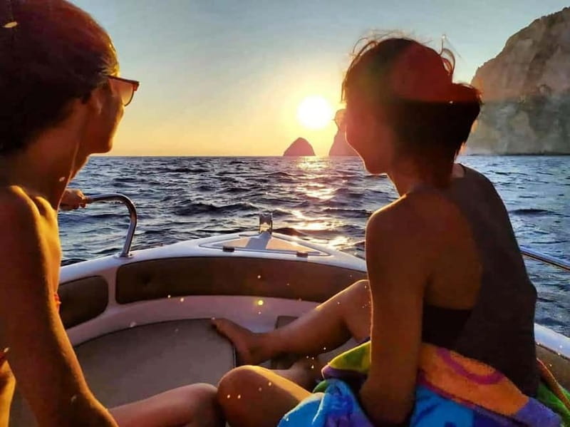 Zakynthos Private Sunset Boat: Keri Caves & Mizithres (max5) - Starting Point at Keri Beach and Check-In Process