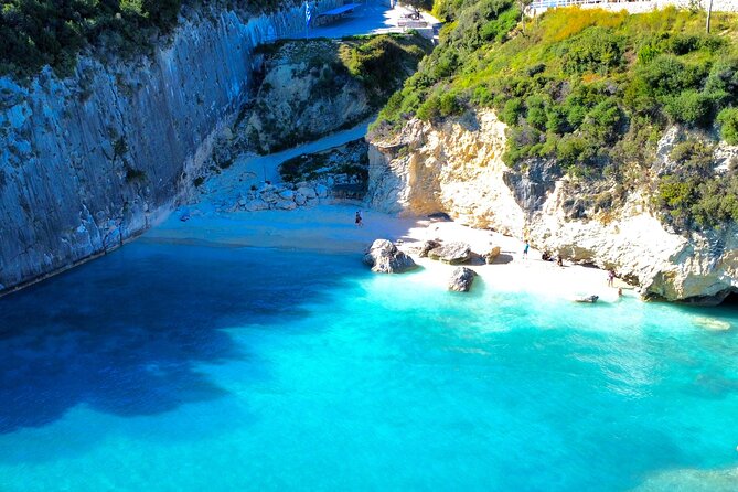 Zakynthos Shipwreck Beach with Blue Caves Land and Sea Tour - Visiting the Maravelia Sea Cave and White Beach Serenity