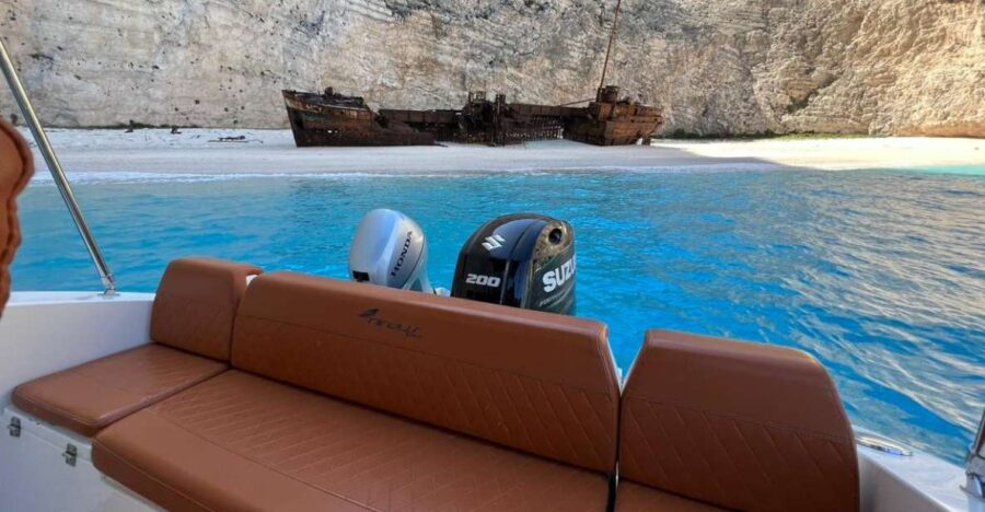 Zante Private Cruise to Shipwreck Beach & Blue Caves (max 9) - The Shipwreck Beach (Navagio) Stop