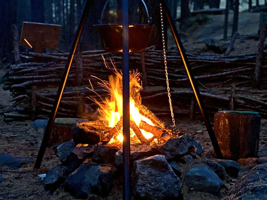 Zermatt: Outdoor fondue "group experience under the stars" - Scenic Forest Setting and Starry Sky Views