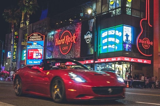 1Hr Driving Tour: From Hollywood to Beverly Hills in Ferrari - Exploring Hollywood Blvd in a Ferrari
