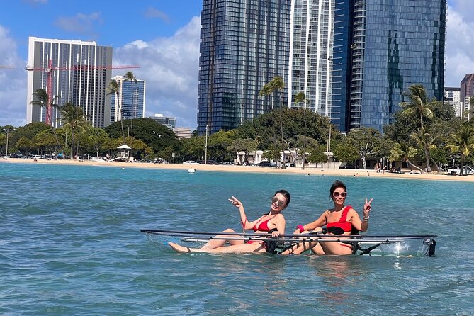 2-Hour or 4-Hour Self Guided Clear Kayak Tours in Oahu - The Route and Key Viewing Points from Ala Moana Beach Park