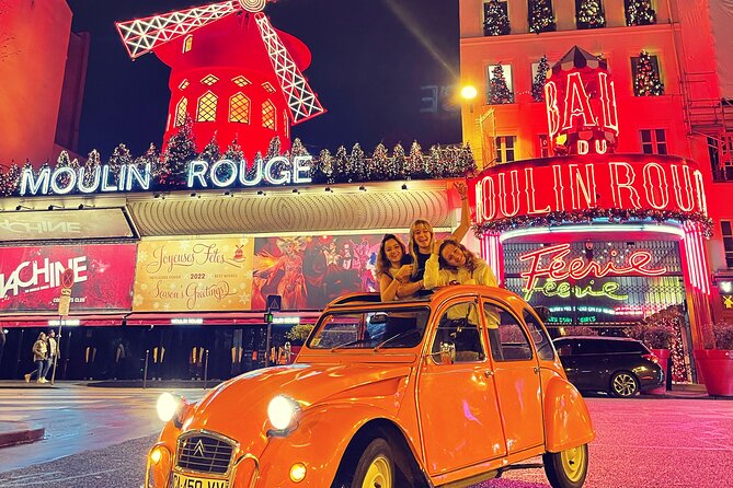 2-hour Private Night Ride in a Citroën 2CV in Paris - The Louvre and the Magic of Parisian Night