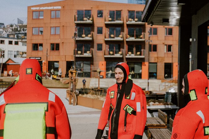 2 Hours Urban Arctic Floating Activity in the Harbours of Tromsø - Wearing Special Immersion Rescue Suits for Comfort